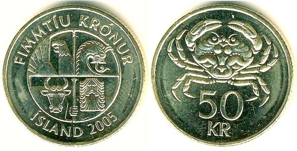 50 krónur