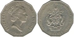 50 centavos (10e anniversaire de l'indépendance)