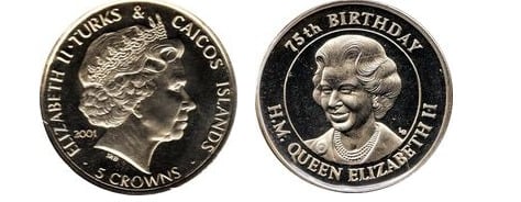 5 crowns (75 cumpleaños de la Reina Isabel II)