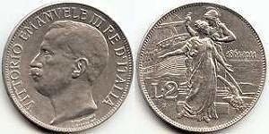 2 lire (Vittorio Emanuele III)