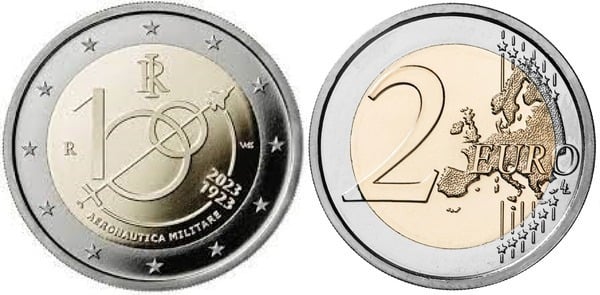 2 euro (100 Aniversario de la Fuerza Aérea)