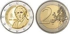 2 euro (150e anniversaire de la mort d'Alessandro Manzoni)