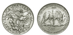 200 lire (Flore et faune d'Italie )