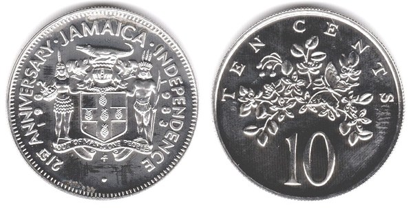 10 cents (21e anniversaire de l'indépendance)