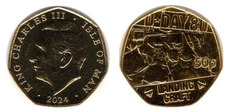 50 pence ( Jour D - Bateaux de débarquement)