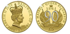 5 pounds (90e anniversaire de la Reine Elizabeth II)