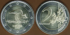 2 euro (Cigogne noire)