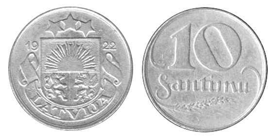 10 santimu