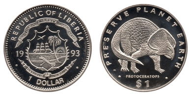 1 dollar (Protoceratops)