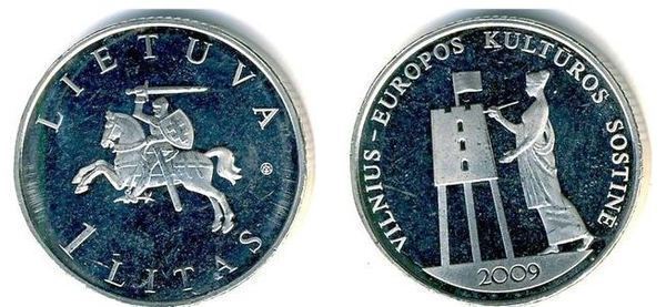 1 litas (Vilnius - Capital de la Cultura Europea)