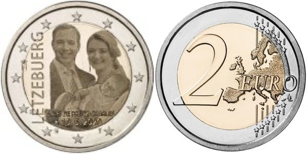 2 euro (Naissance du Prince Charles)