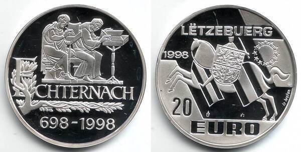 20 euro (1300e anniversaire d'Echternach)