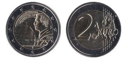 2 euro (Henri I Guillaume II - Version hologramme)