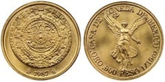 1/15 onza (Calendario Azteca)