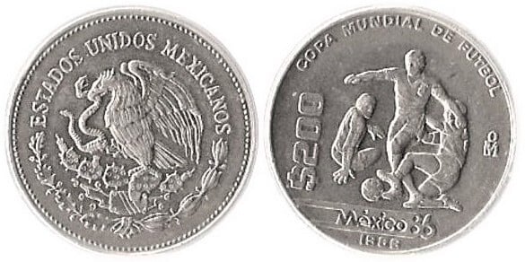 200 pesos (Coupe du monde de football - Mexique 86)