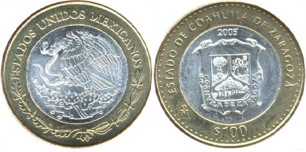 100 pesos (État de Coahuila de Zaragoza)