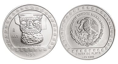 5 Nuevos Pesos (Brasero à effigie)