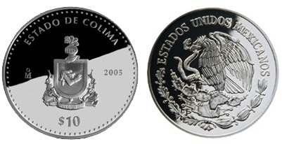 10 Pesos (Héraldique de Colima)