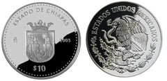 10 Pesos (Chiapas Heráldica)