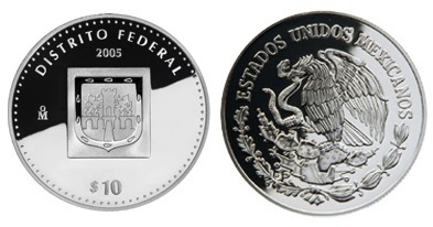 10 Pesos (Héraldique du District fédéral)