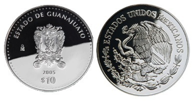 10 Pesos (Héraldique de Guanajuato)