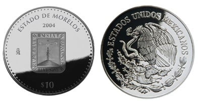 10 Pesos (Héraldique Morelos)