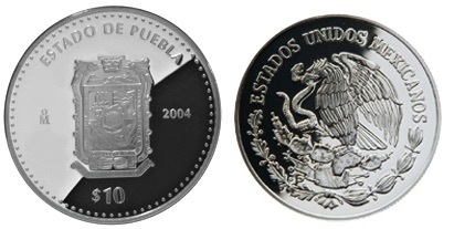 10 Pesos (Héraldique de Puebla)