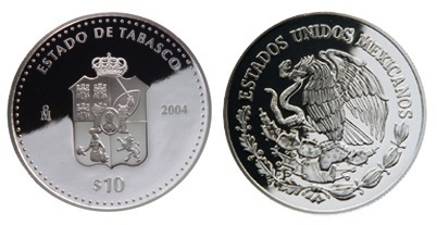 10 Pesos (Héraldique du Tabasco)