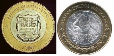 100 Pesos (Héraldique de Tamaulipas)