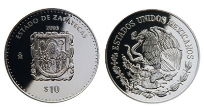 10 Pesos (Héraldique de Zacatecas)