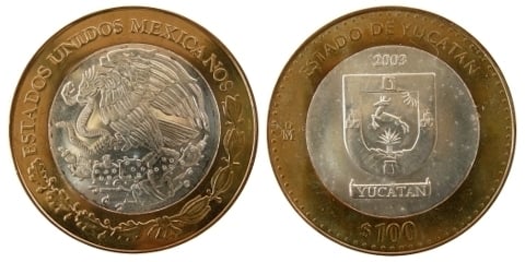 100 pesos (Héraldique du Yucatan)