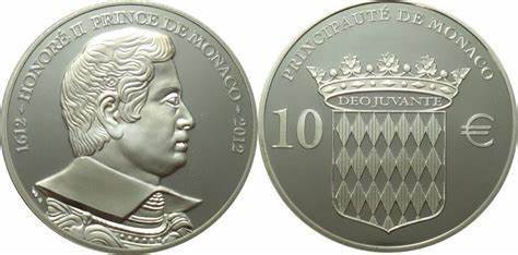 10 euro (400 Aniversario Honorio II Príncipe de Mónaco)