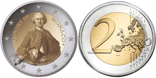 2 euro (300e anniversaire de la naissance d'Honoré III)