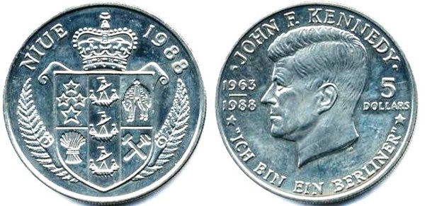 5 dólares (J.F.Kennedy)