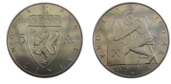 5 kroner (Centenaire du système Krone)