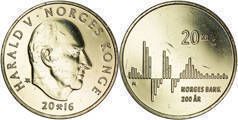 20 kroner (Bicentenaire de la Norges Bank)