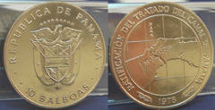 10 balboas (Ratification du traité du canal de Panama)