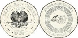 50 toea (Réunion de l'APEC à Port Moresby)