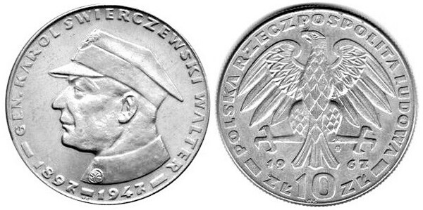 10 zlotych (Général Karol Swierczewski)