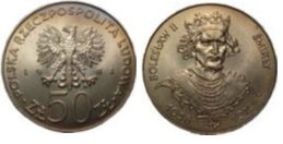 50 zlotych (Duc Boleslas II Le Hardi)