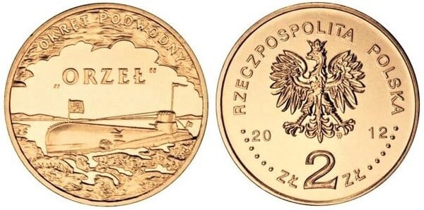 2 zlote (Sous-marin Orzeł)