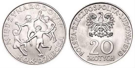 20 zlotych (Année internationale de l'enfant)