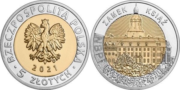 5 zlotych (Château de Książ à Wałbrzych)