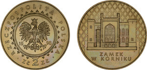 2 zlote (Château de Kórniku)