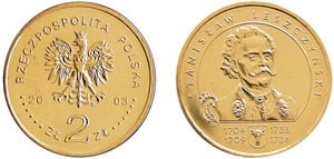 2 zlote (Lituanien Stanisław Leszczyński)