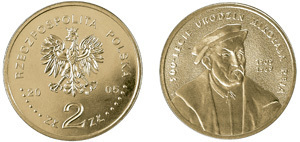 2 zlote (Mikołaj Rej)