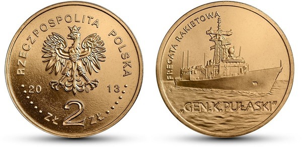 2 zlote (Frégate General K. Pulaski)