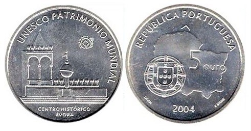 5 euro (Centre historique d'Évora)