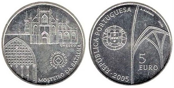 5 euro (Monastère de Batalha)