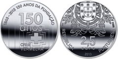 2,50 euro (150e anniversaire de la Fondation de la Croix-Rouge portugaise)